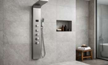How One Shower Panel Replaced Four Fixture Decisions in a Budget Redo